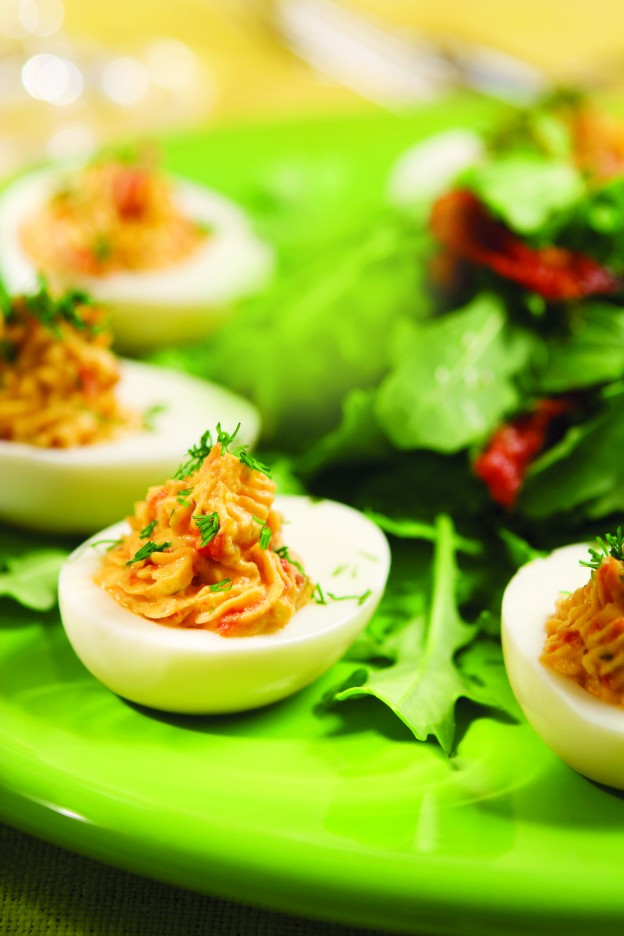 Deviled Eggs with Pimento Cheese