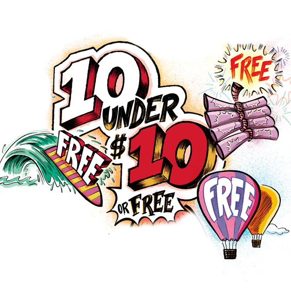 10 Under $10 (or FREE!)