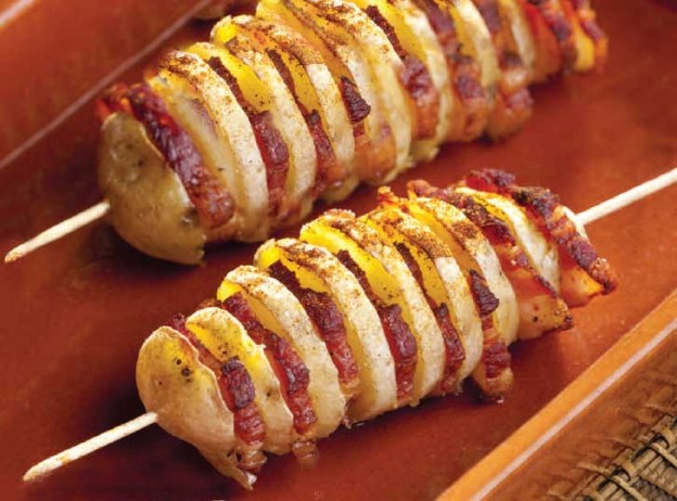 Roasted Potato & Bacon Kabobs