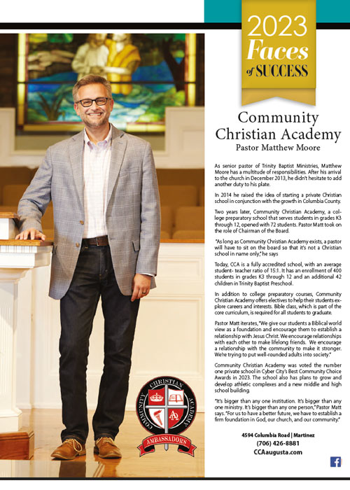 Community Christian Academy Pastor Mat