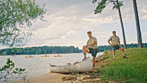 Redford and Benny, aka the master guides of the Serene 18 Paddle Trail