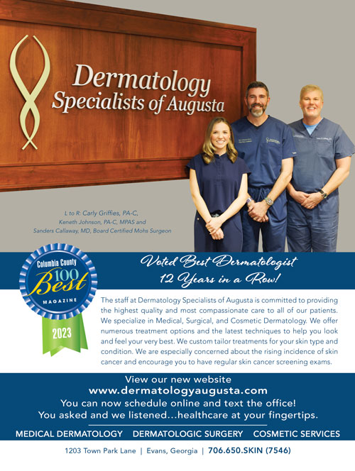 BEST DERMATOLOGIST IN AUGUSTA AND EVANS