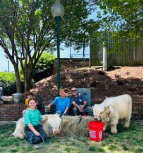 Vanessa and Andrew Crawford of Crawford’s Double O Farm in Thomson Family