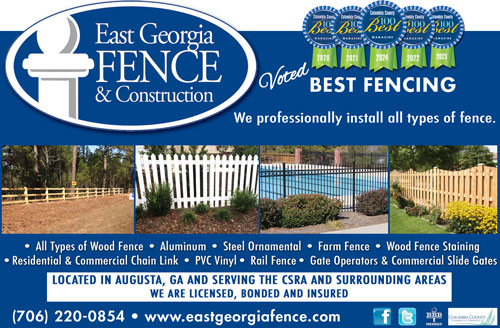 Voted Best Fenging in the CSRA Augusta Evans Area