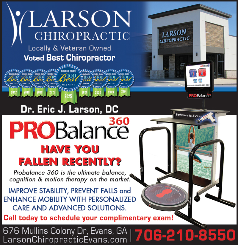 Voted Best Chiropractor Dr. Eric J. Larson