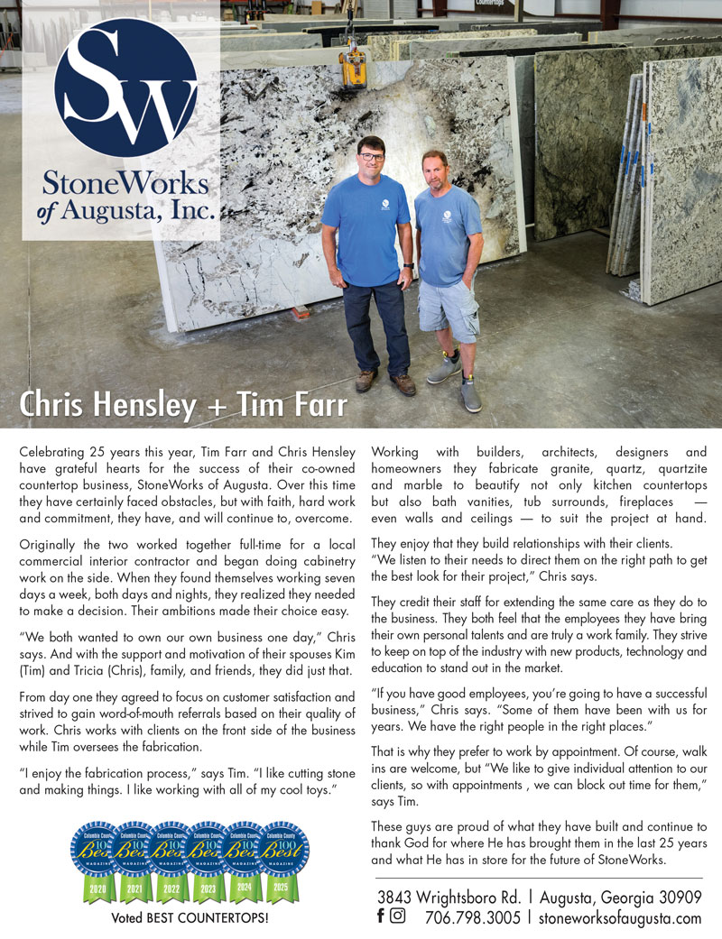 StoneWorks of Augusta Chris Hensley and Tim Farr