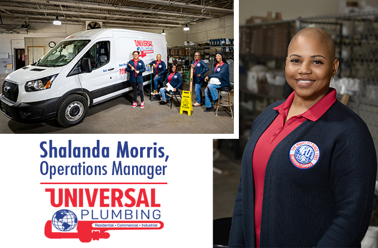 Shalanda Morris, operations manager of Universal Plumbing