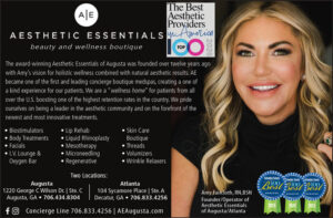 Voted “Best Place for Botox/Anti-Aging Services” by the readers of Columbia County Magazine for 100 Best in the CSRA for 2023 and 2024 and 2025
