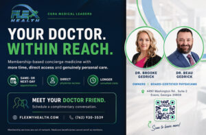 Medical clinic in Evans, GA, we do medicine differently. Dr. Beau and Dr. Brooke Gedrick have a combined 27 years of experience in both aesthetics and medicine. With certifications in emergency medicine, obesity medicine, sports medicine, and osteopathic manipulation