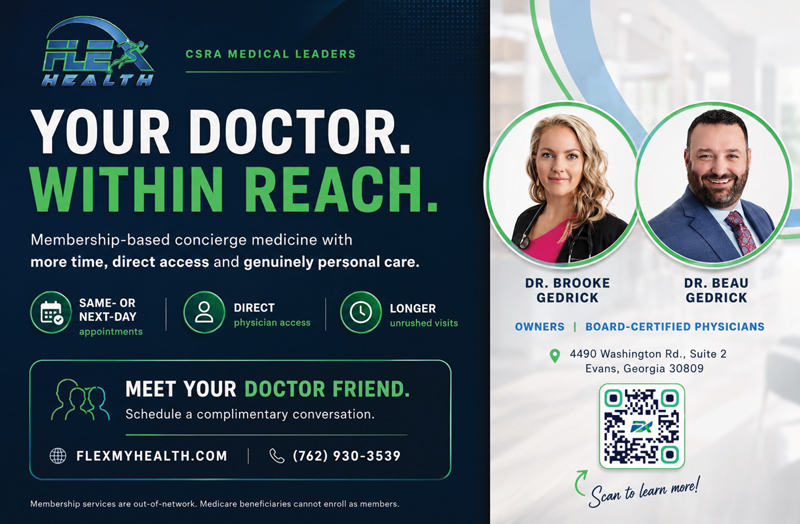 Medical clinic in Evans, GA, we do medicine differently. Dr. Beau and Dr. Brooke Gedrick have a combined 27 years of experience in both aesthetics and medicine. With certifications in emergency medicine, obesity medicine, sports medicine, and osteopathic manipulation