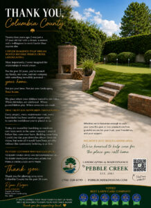 Voted Best Landscaping - Pebble Creek